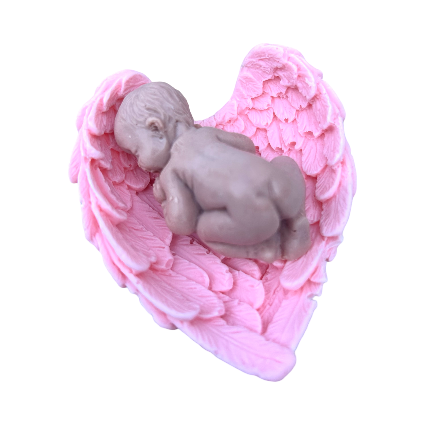 wings with newborn baby soap