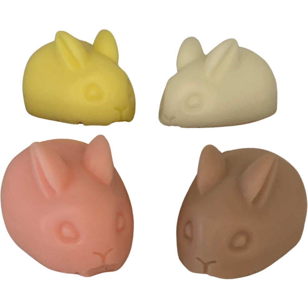 2 Bunny Soaps:  Easter themed soaps