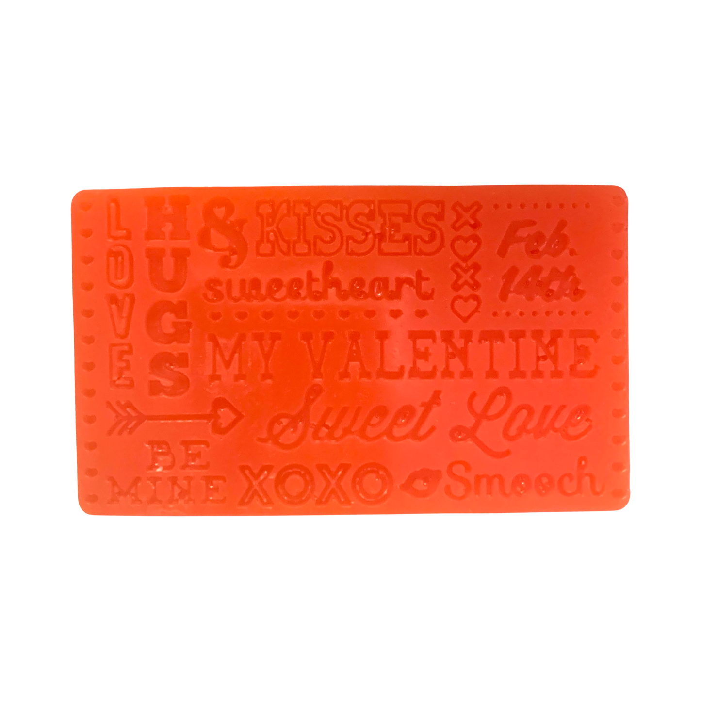 Valentine's Day Sayings Bar of Soap Assembled with Tag