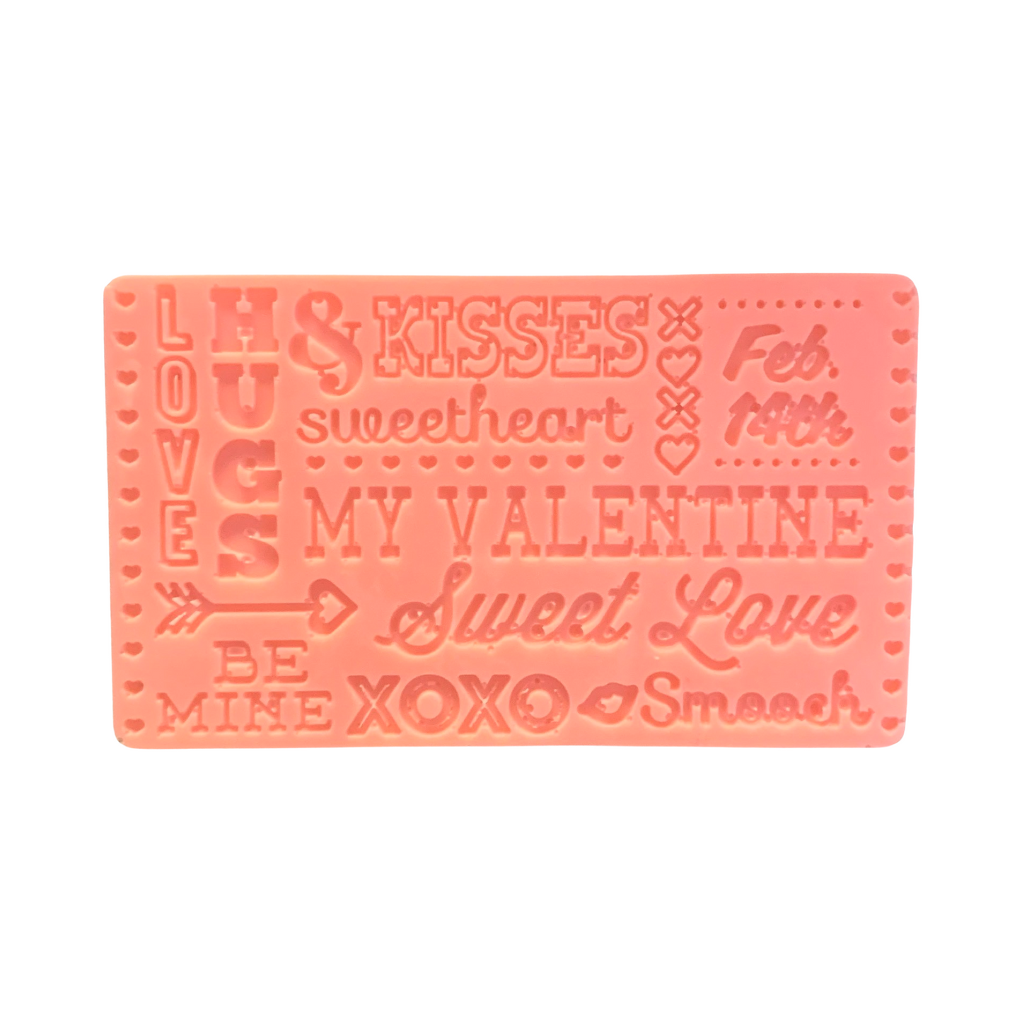 Valentine's Day Sayings Bar of Soap Assembled with Tag