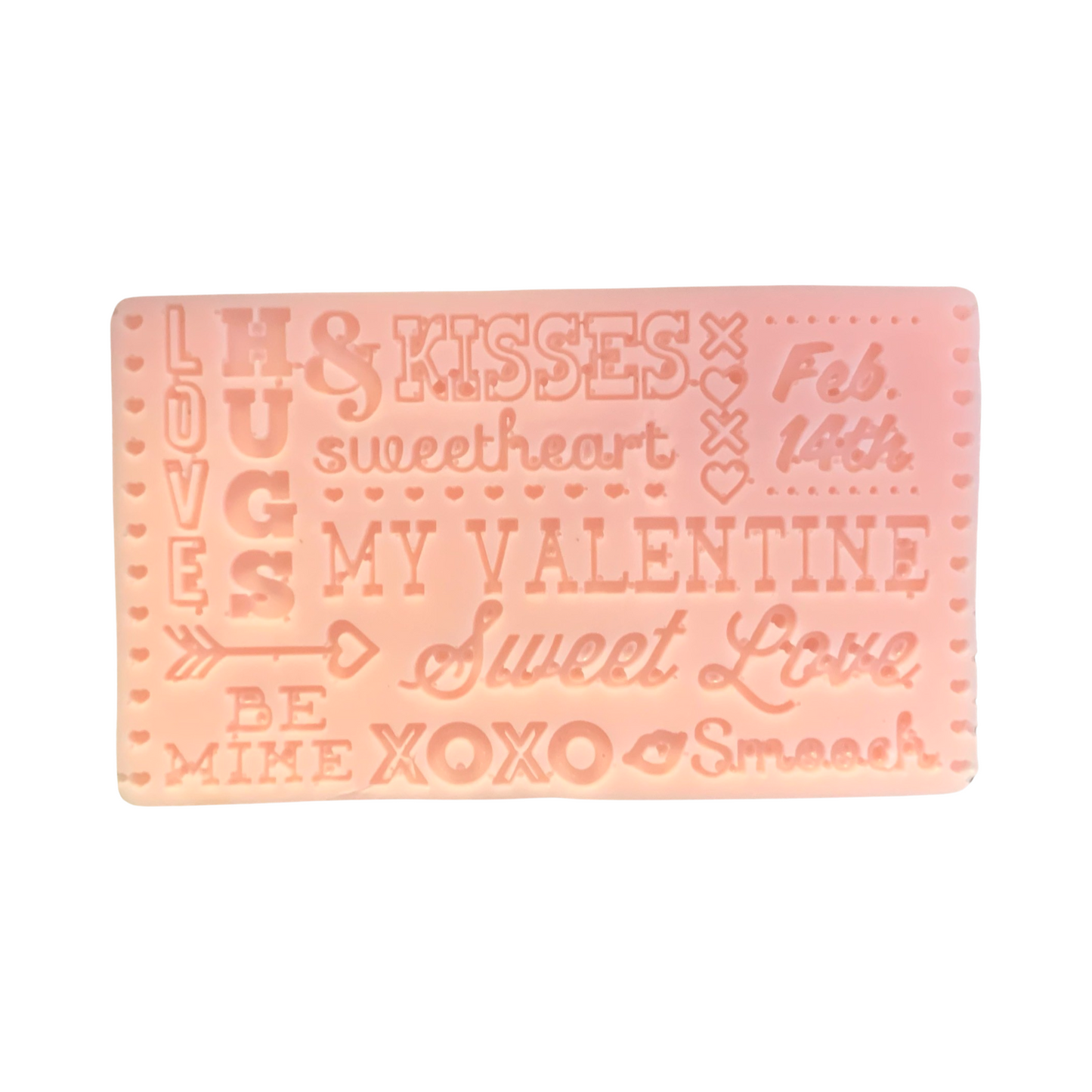 Valentine's Day Sayings Bar of Soap Assembled with Tag