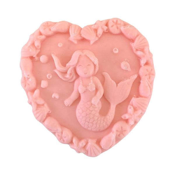 10 Mermaid Heart Soaps:  Party Favors