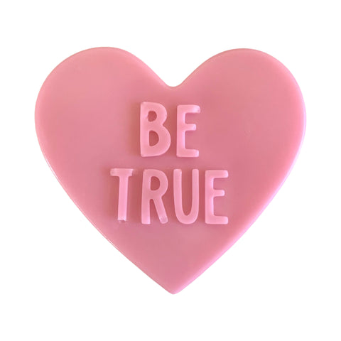 3D Large Valentine Heart "Be True" Soap