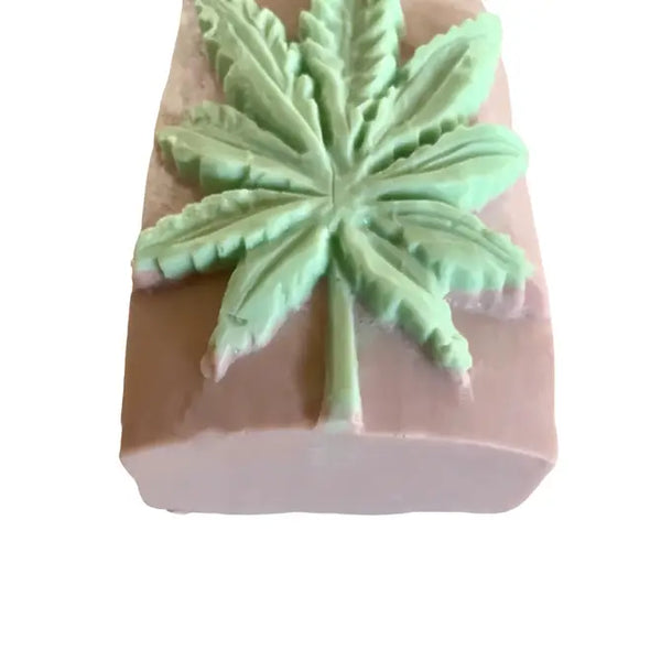 Cannabis themed soap