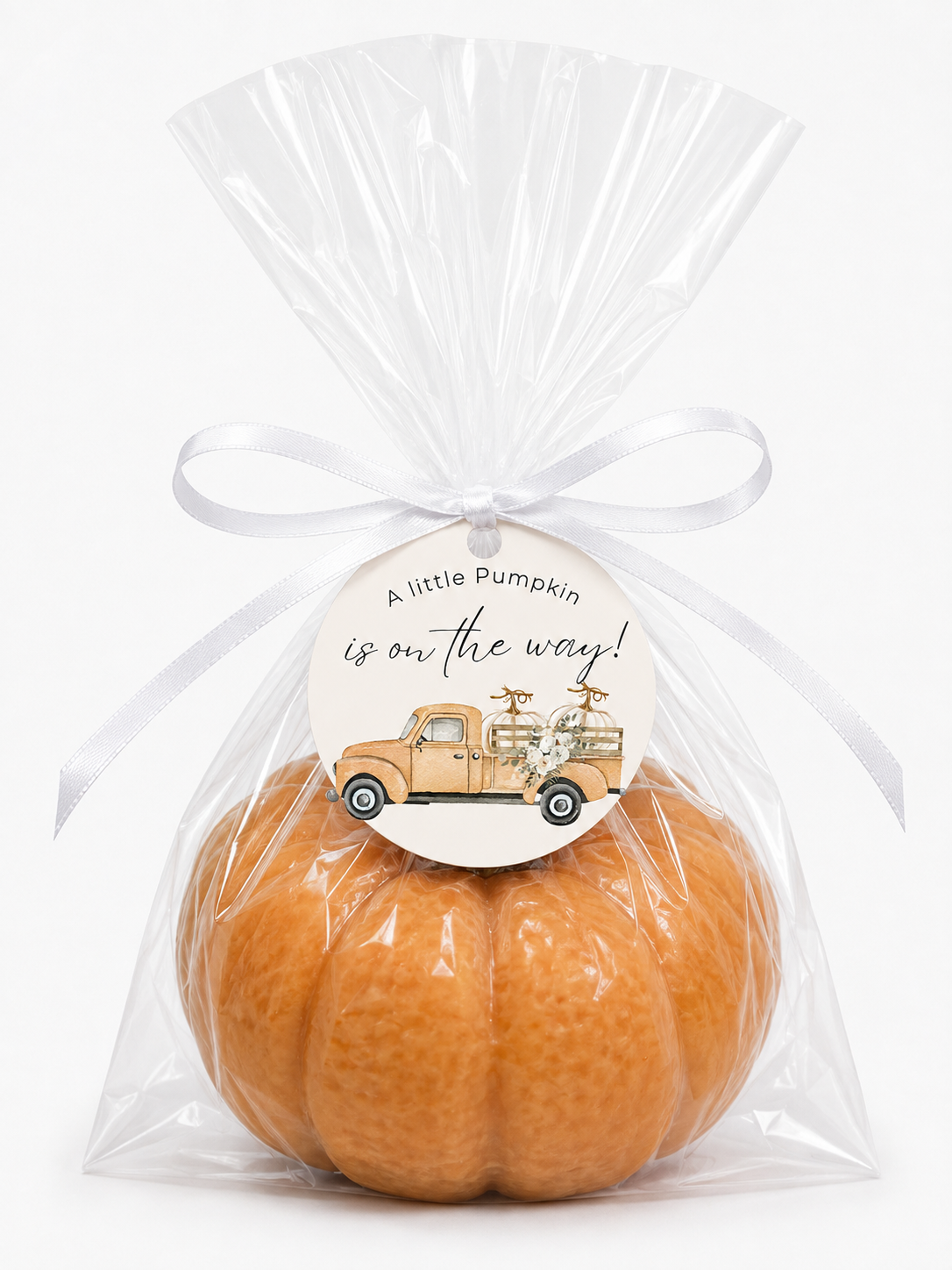Pumpkin Soap Baby Shower Favors – “A Little Pumpkin Is on the Way” Fall Party Favors | Set of 10