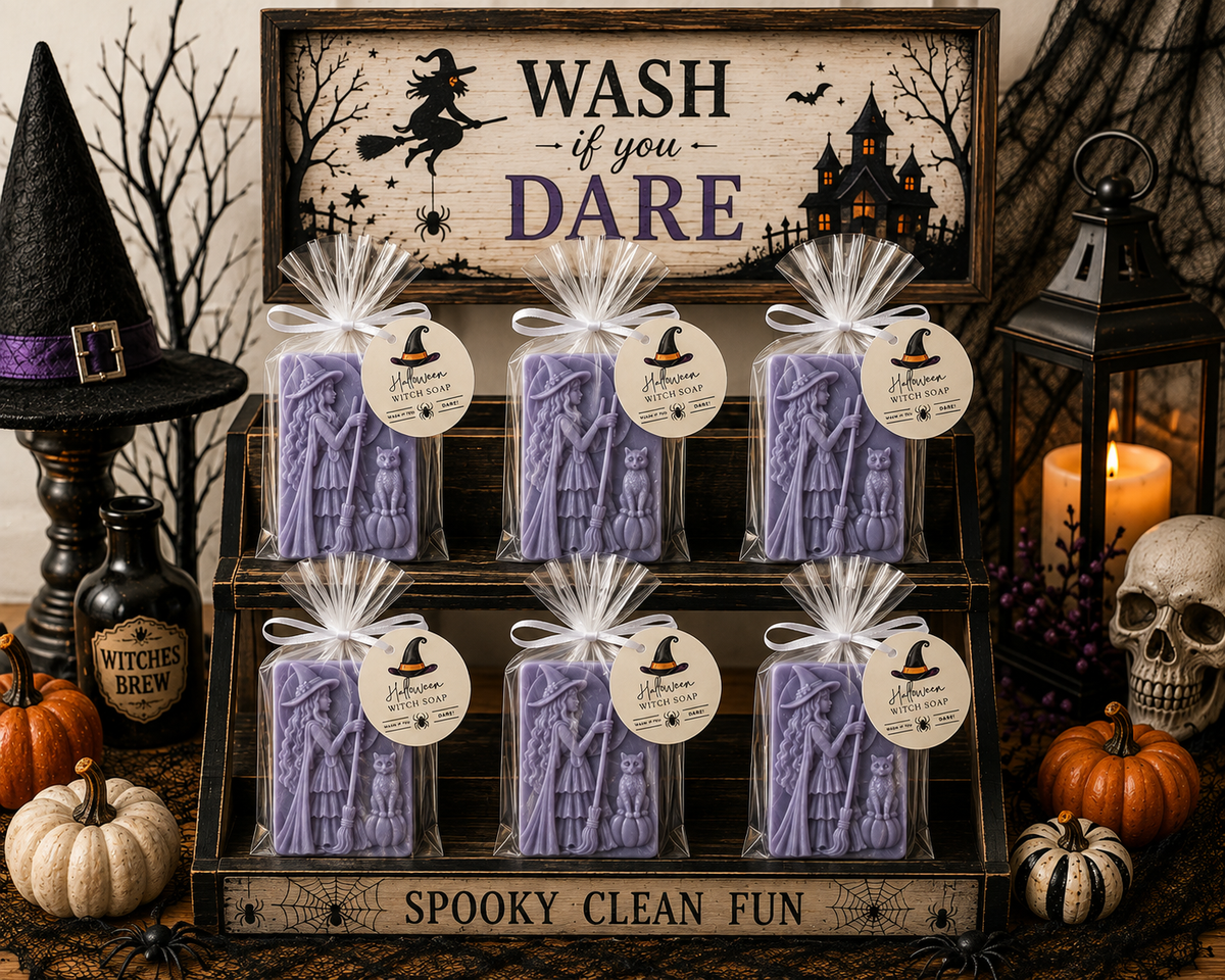 Witch Bar Soap – Halloween Novelty Soap, Spooky Gift & Party Favor | Halloween Decor