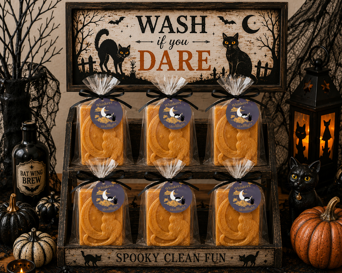 Cat on the Moon Bar of Soap – Halloween Novelty Soap, Spooky Gift & Party Favor | Halloween Decor