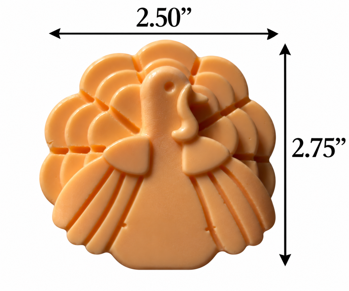 Turkey Shaped Soap Party Favors –Personalized White Label Thanksgiving Novelty Gift | Set of 10