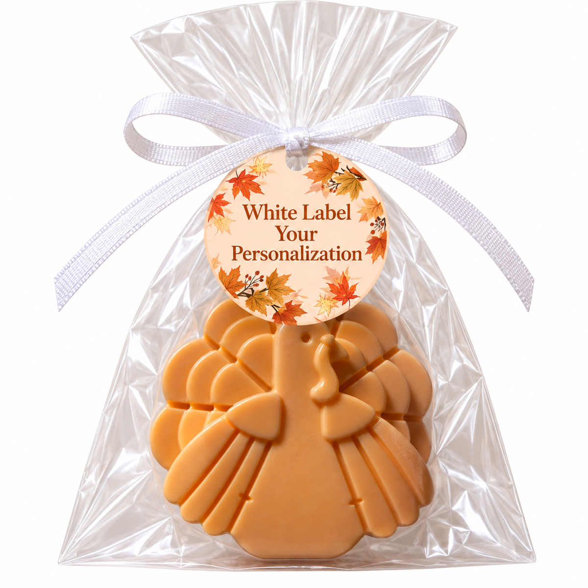 Turkey Shaped Soap Party Favors –Personalized White Label Thanksgiving Novelty Gift | Set of 10