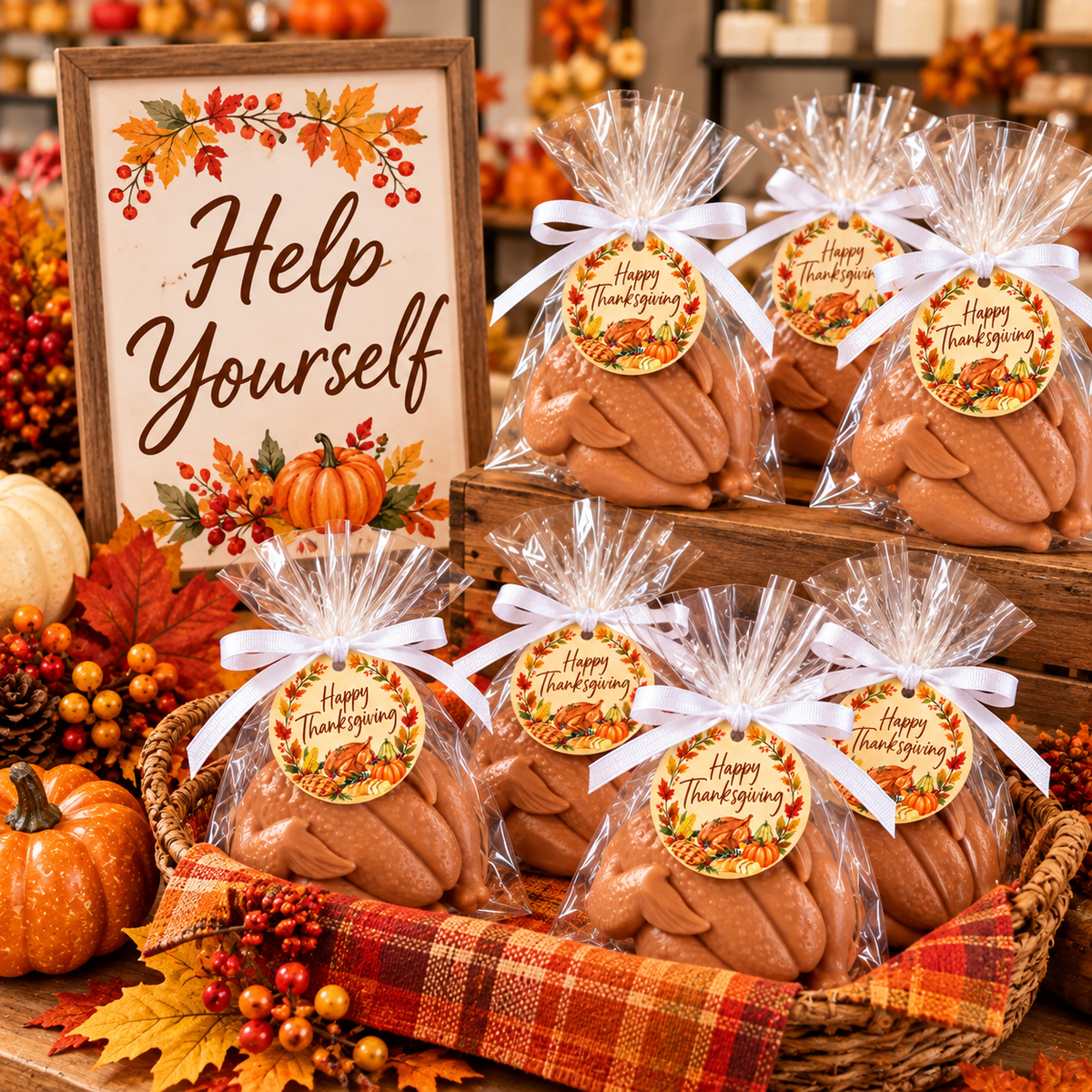 Turkey Bar Soap – Thanksgiving Novelty Soap | Thanksgiving Party Favor | Thanksgiving Decor | Happy Thanksgiving