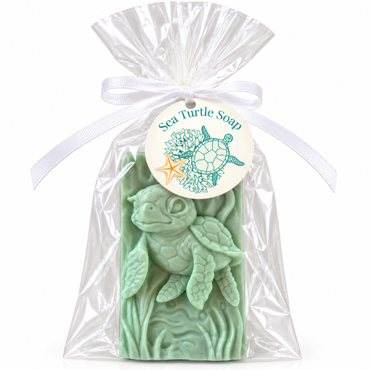 Sea Turtle Bar of Soap | Handcrafted Novelty Soap | Ocean Theme Soaop