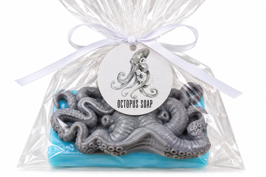 Octopus Soap:  Ocean and Beach themed soaps | Novelty Gift | Handmade Artisian Soap |