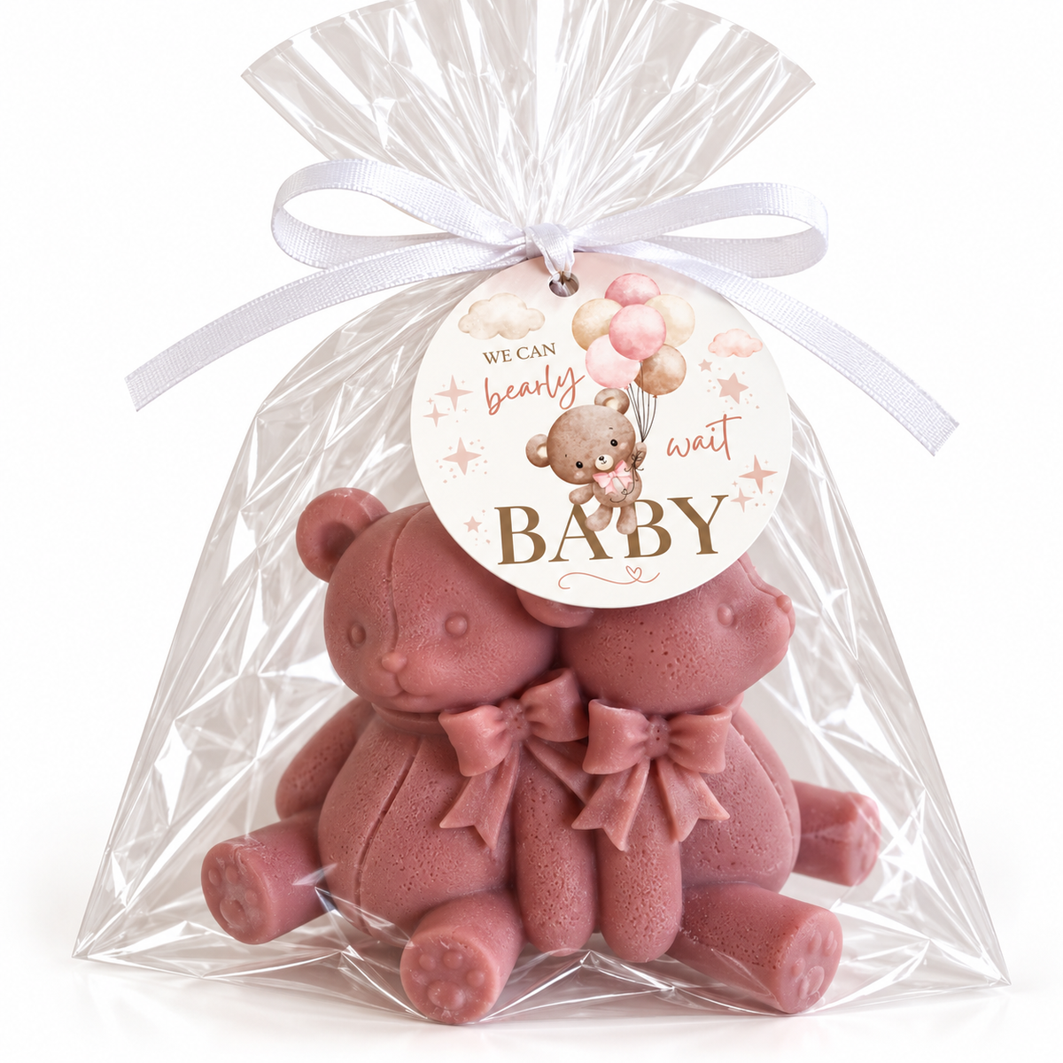 10 Bear Soap Baby Shower Favors | Party Favors | Baby Shower for a Girl | Handmade Novelty Soap