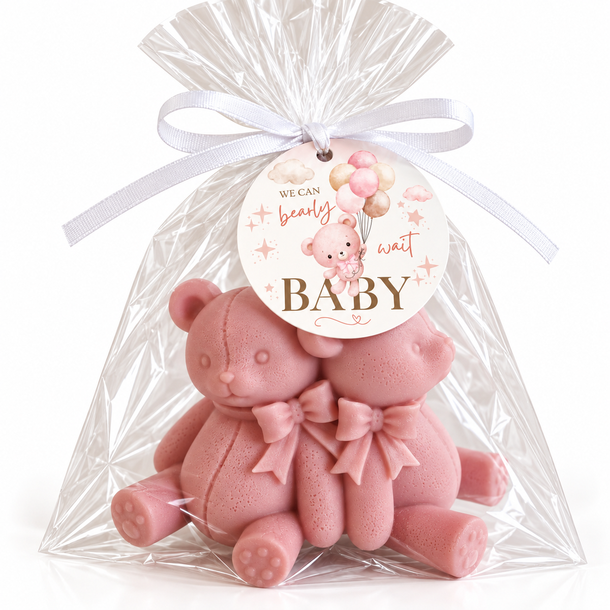 10 Bear Soap Baby Shower Favors | Party Favors | Baby Shower for a Girl | Handmade Novelty Soap