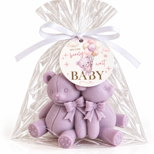 10 Bear Soap Baby Shower Favors | Party Favors | Baby Shower for a Girl | Handmade Novelty Soap
