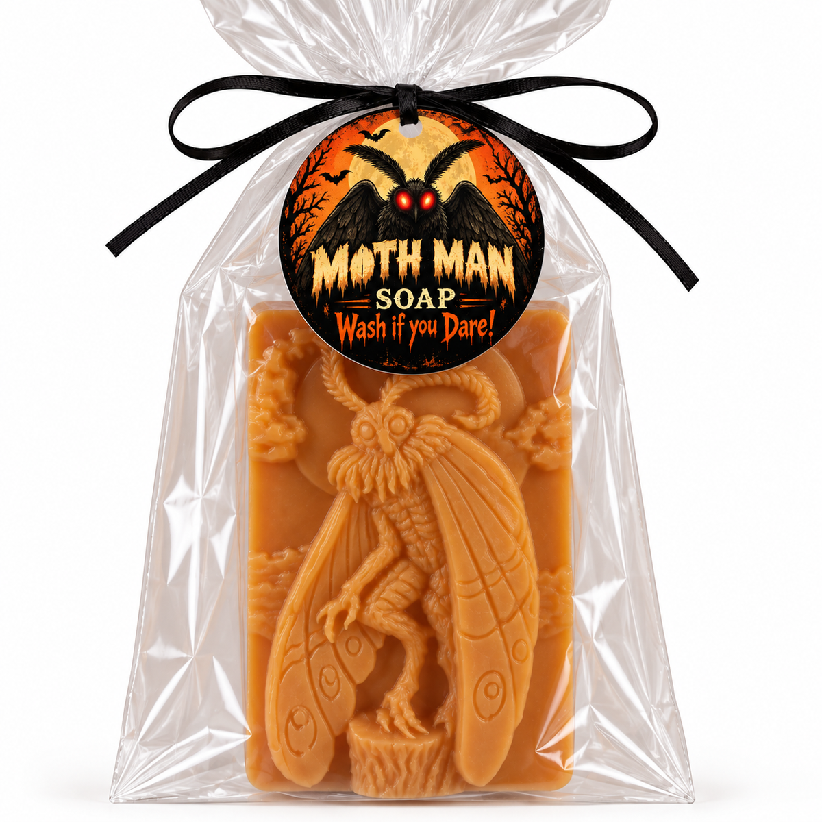 Moth Man Bar Soap – Halloween Novelty Soap, Spooky Gift & Party Favor | Halloween Decor