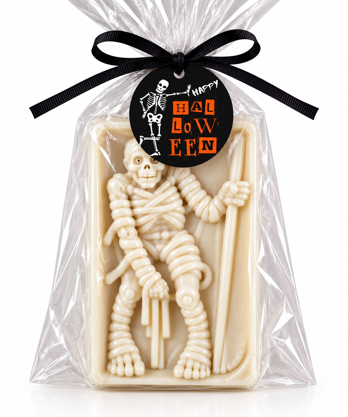 Skeleton Bar Soap – Halloween Novelty Soap | Spooky Gift & Party Favor | Halloween Decor Happy Halloween