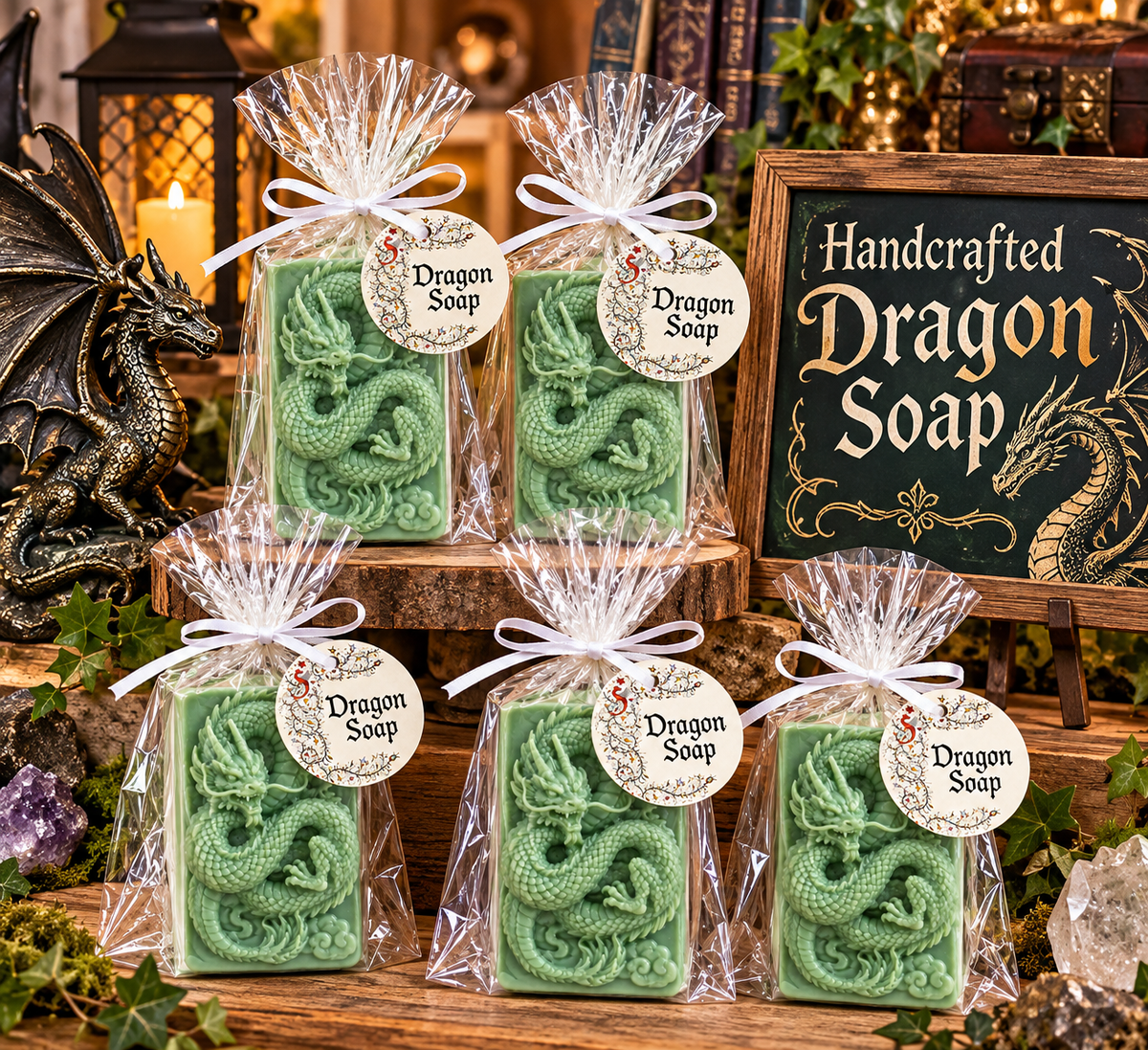 Dragon Bar of Soap – Handmade Novelty Soap & Unique Gift for Dragon Lovers