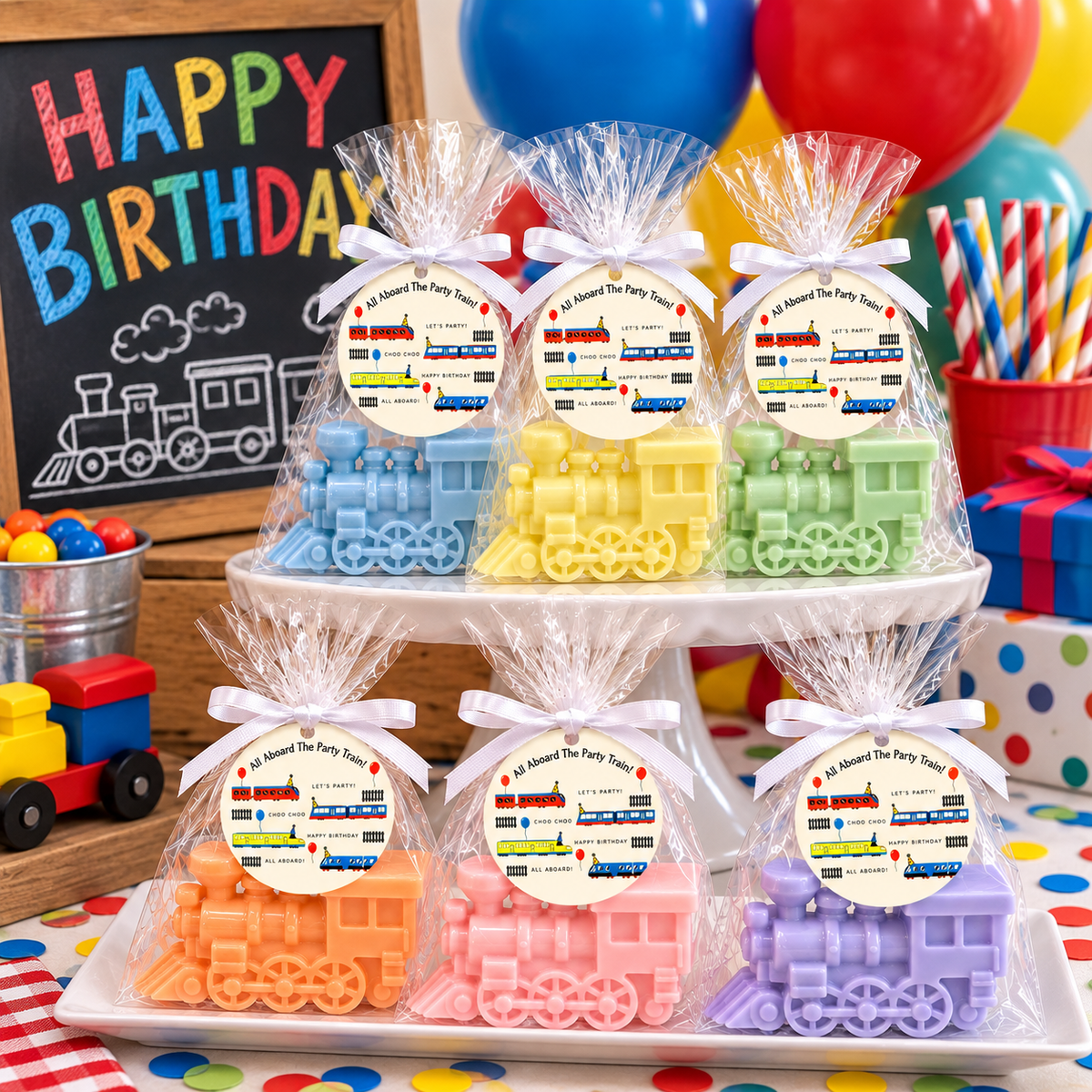 10 Train Soap Favors | Party Favors | Events | Birthdays | Gifts | Handmade Novelty Soap