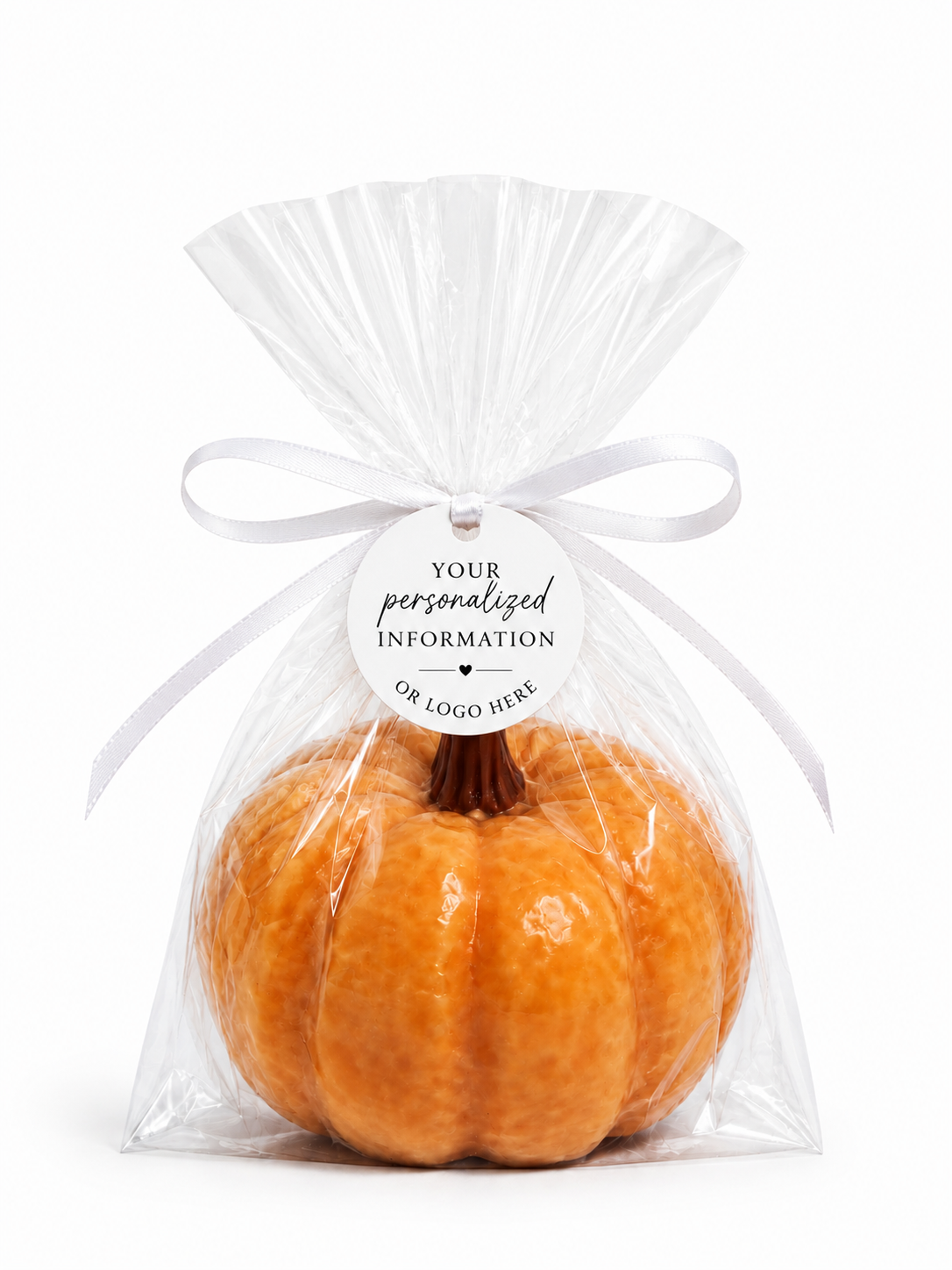 Pumpkin Soap Party Favors –Personalized White Label Fall Novelty Gift | Set of 10