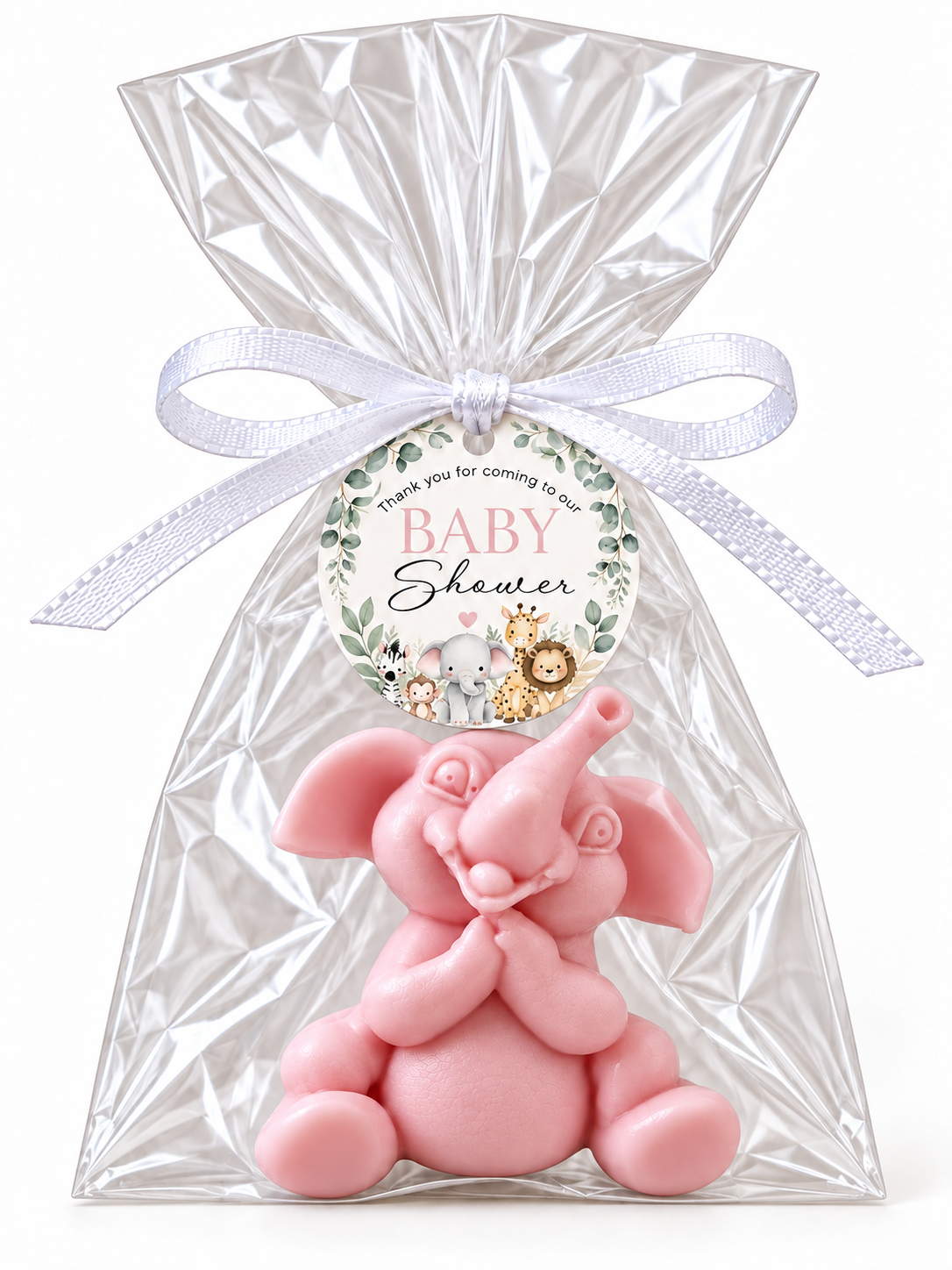 10 Elephant Soap Jungle Theme Baby Shower Favors | Party Favors | Baby Shower for a Girl or Boy | Handmade Novelty Soap