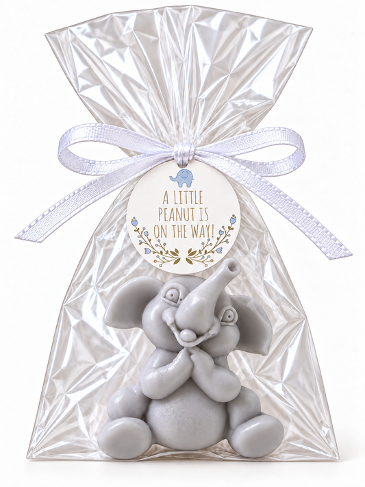 10 Elephant Soap Baby Shower Favors | Party Favors | Baby Shower for a Boy | Handmade Novelty Soap