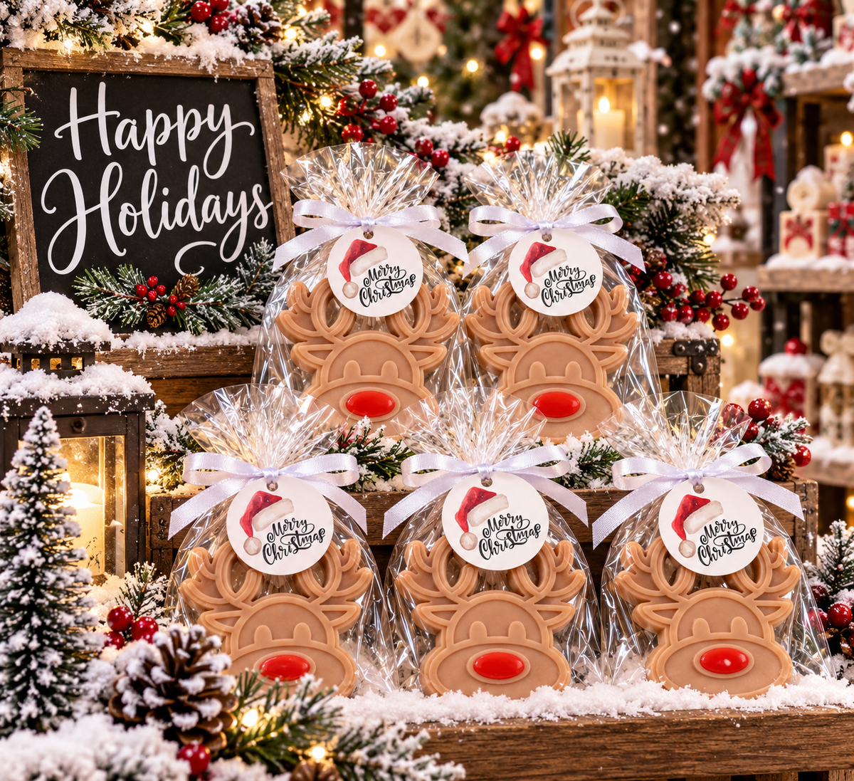 Reindeer Bar of Soap | Stocking Stuffer | Christmas and Holiday Gift | Teacher Gift | Novelty Handcrafted Soap (Copy)