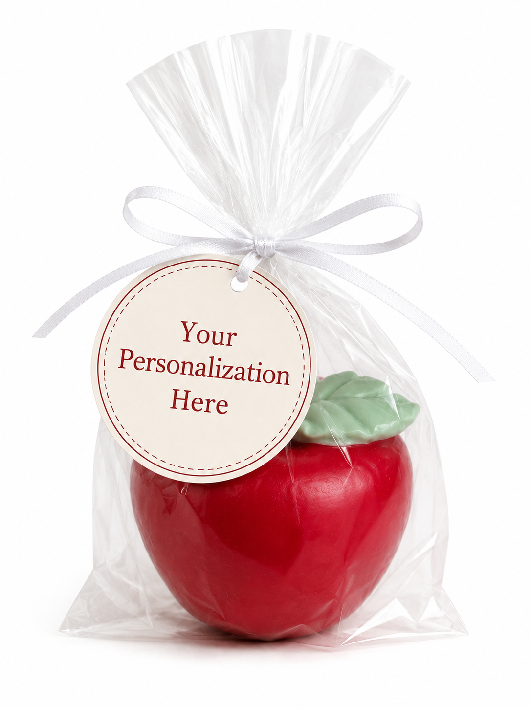 Apple Soap white label personalization party favors

