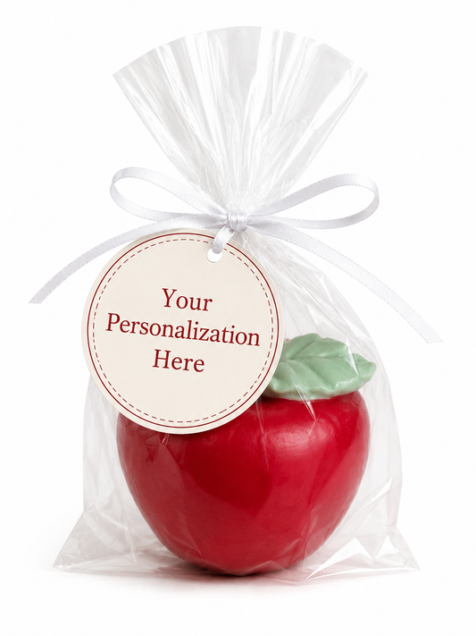Apple Soap white label personalization party favors

