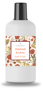 Patchouli and Linen Scented Body Wash