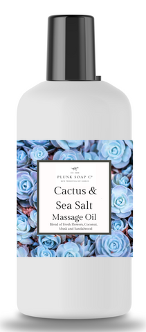Cactus and Sea Salt scented Massage Oil