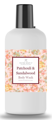 Patchouli and Sandalwood Scented Body Wash