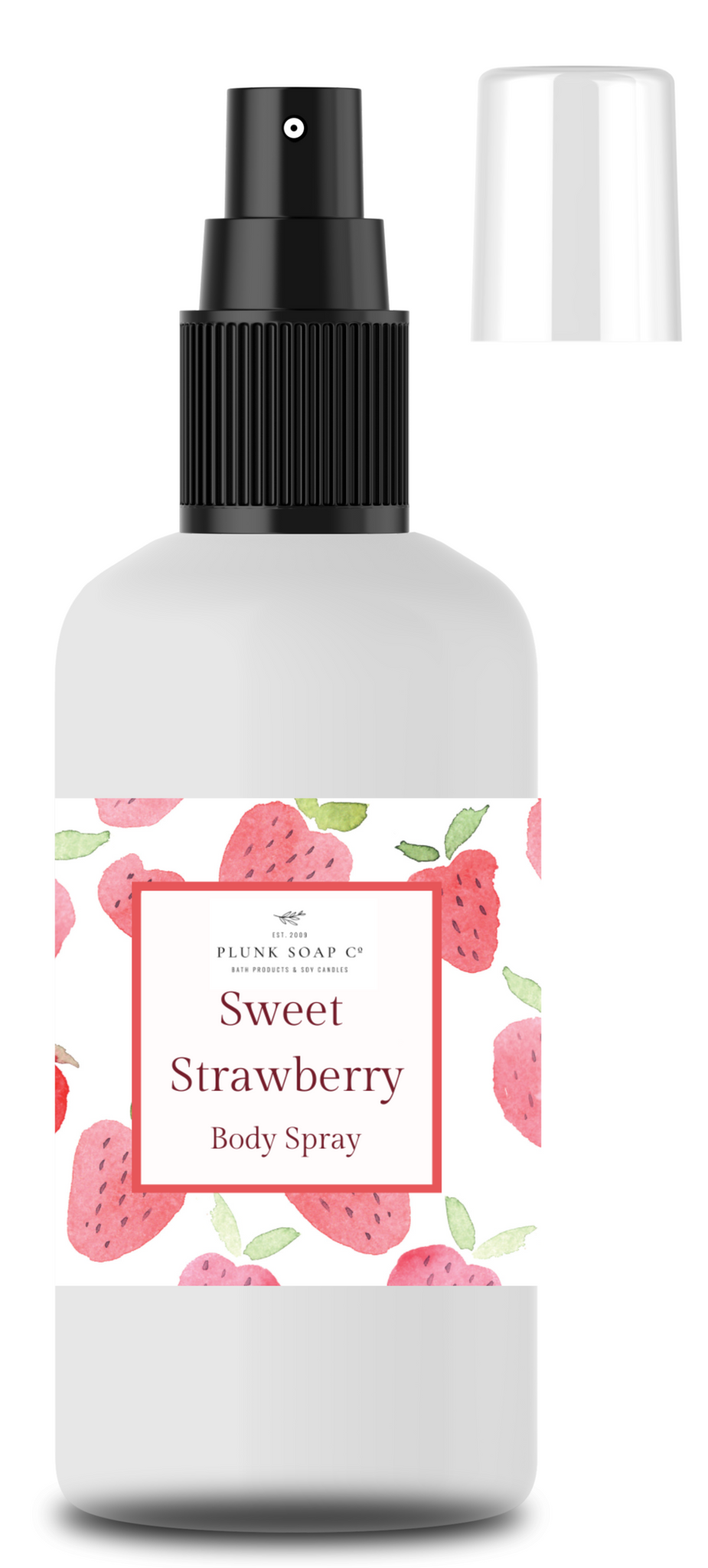 Strawberry scented body spray