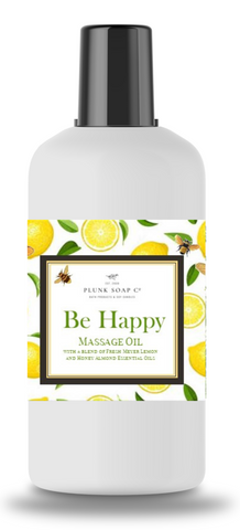 Honey Almond and Lemon Scented Massage Oil