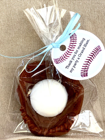 10 Baseball and Glove Soap Favors (3D):  Free Shipping