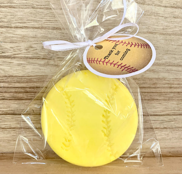 10 Softball Soap Party Favors:  Free Shipping