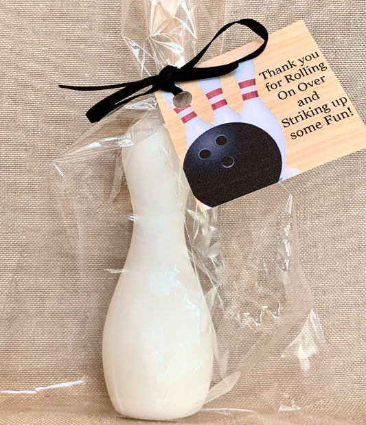 10 Bowling Pin Soap Favors