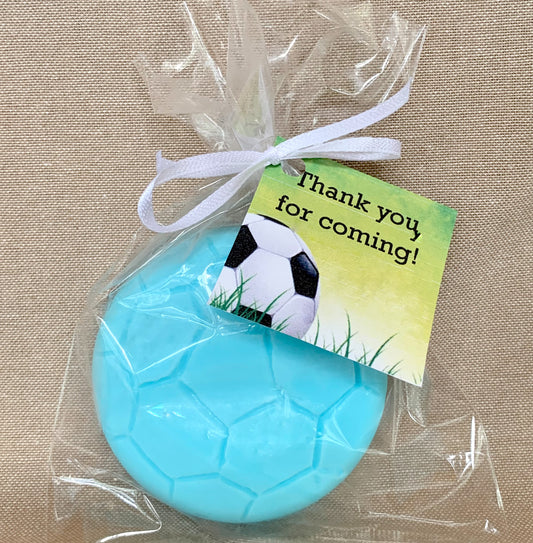 10 Soccer Soap Party Favors