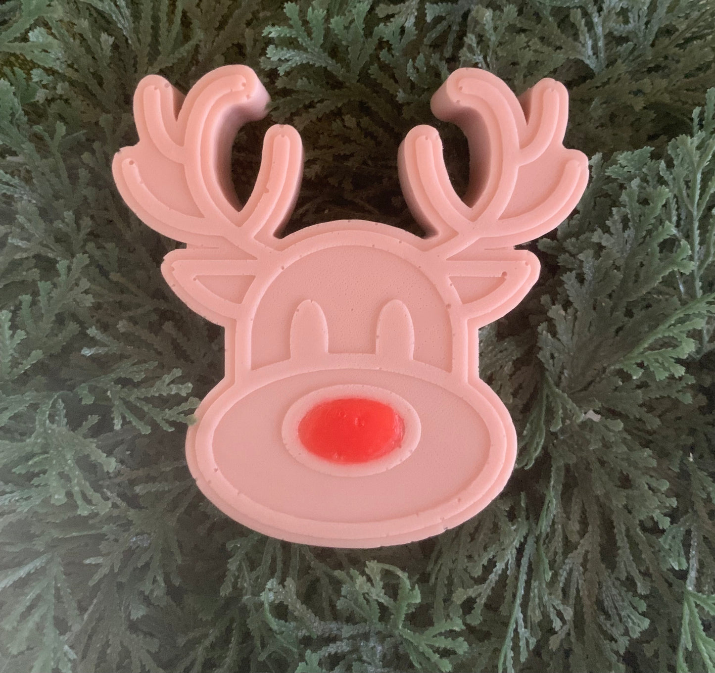 3D Reindeer Soap | Handmade Christmas Gift Bar | Stocking Stuffer | Holiday Gift