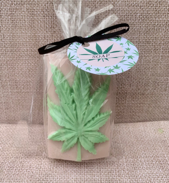 Cannabis themed soap