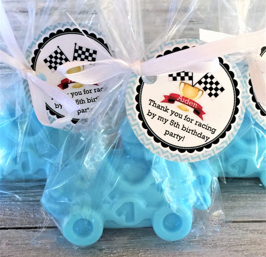 10 Race Car Soap Party Favors