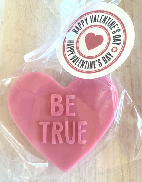3D Large Valentine Heart "Be True" Soap