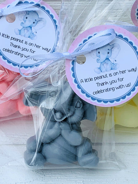 10 Elephant Soap Girl Party Favors: FREE SHIPPING