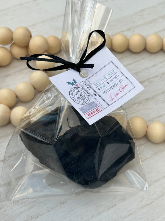Lump of Coal Soap:  Free Shipping, Christmas Gifts, Stocking Stuffers, Gag Gift