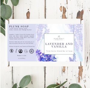 Lavender and Vanilla Scented Bar of soap