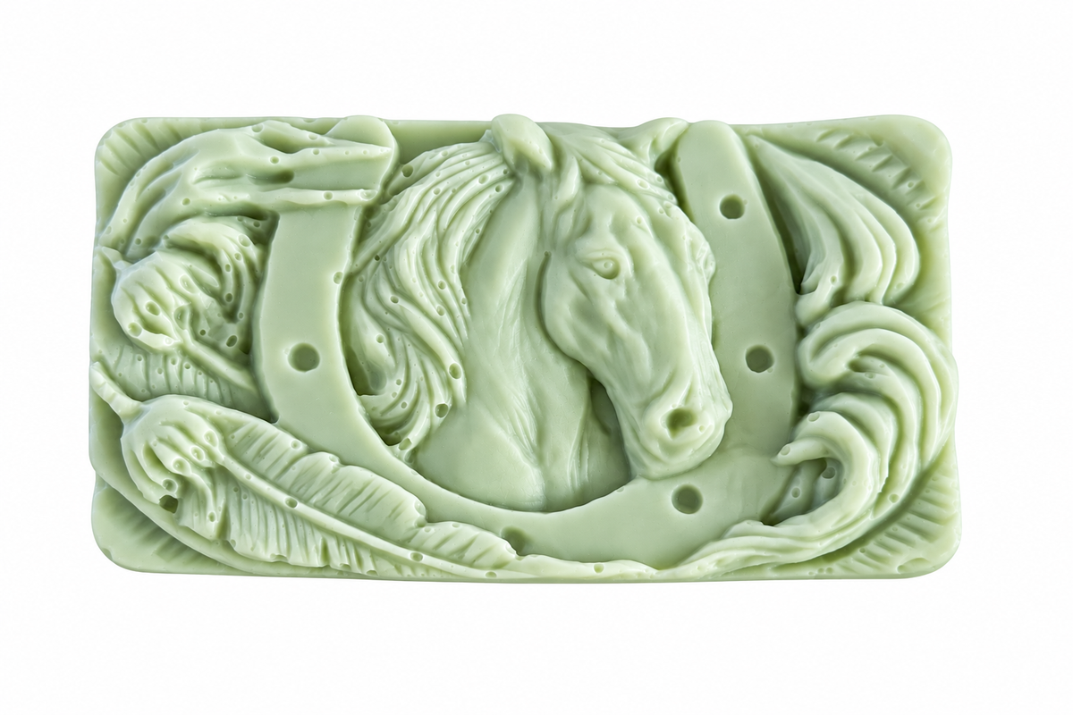 Horse and Horseshoe Soap Bar | Equestrian Gift|  Horse Lover Soap | Western themed Soaps | Novelty Gift