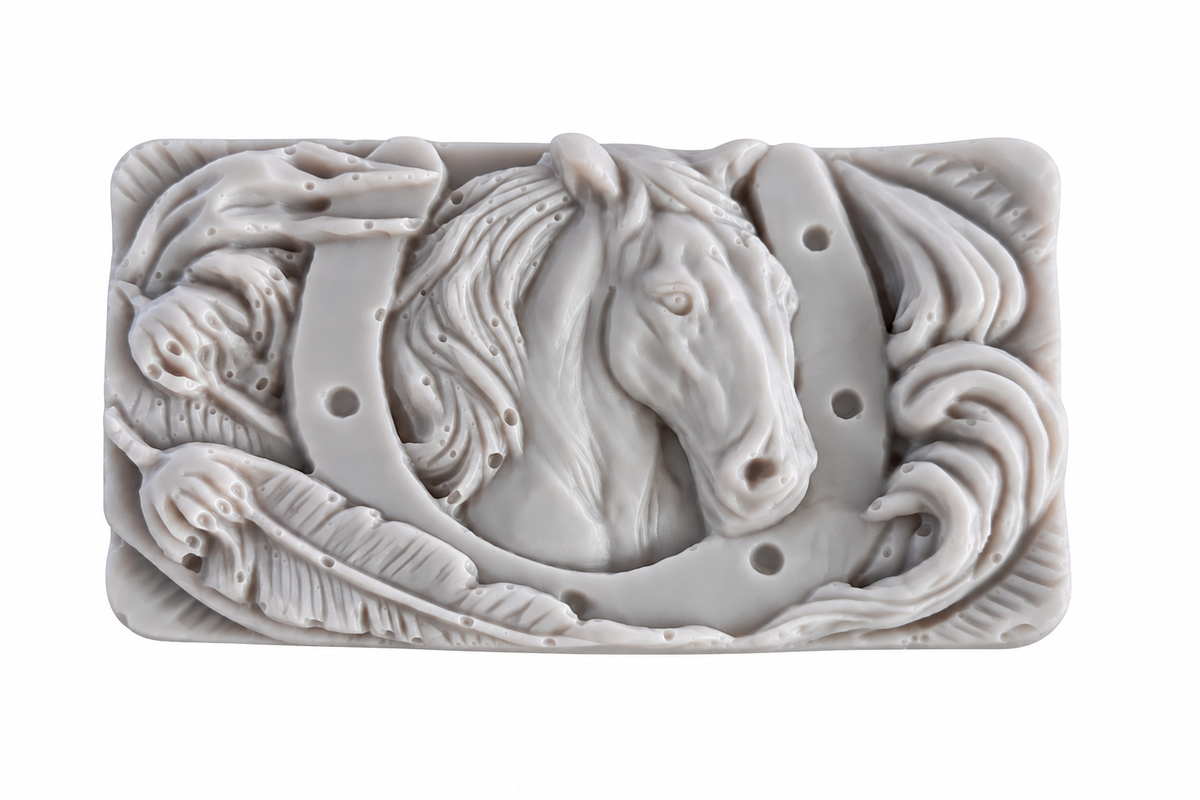 Horse and Horseshoe Soap Bar | Equestrian Gift|  Horse Lover Soap | Western themed Soaps | Novelty Gift