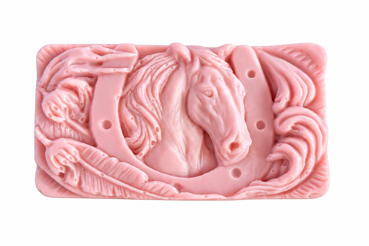 Horse and Horseshoe Soap Bar | Equestrian Gift|  Horse Lover Soap | Western themed Soaps | Novelty Gift