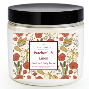 Patchouli and Linen Scented Lotion