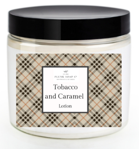Tobacco and Caramel Lotion scent